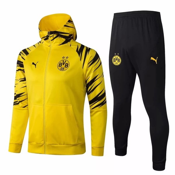 Sweat Shirt Capuche Borussia Dortmund 2021 2022 Jaune